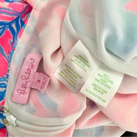 Lilly Pulitzer Lexi Mini Dress Light Paschia Pink Aquadesiac Coral Floral Medium - Picture 10 of 12